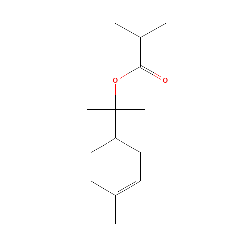 2-(4-methylcyclohex-3-en-1-yl)propan-2-yl 2-methylpropanoate (CAS: 7774-65-4) - Related Chemical Product