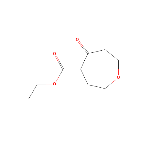ethyl 5-oxooxepane-4-carboxylate (CAS: 938181-32-9) - Chemical Structure and Molecular Formula 
