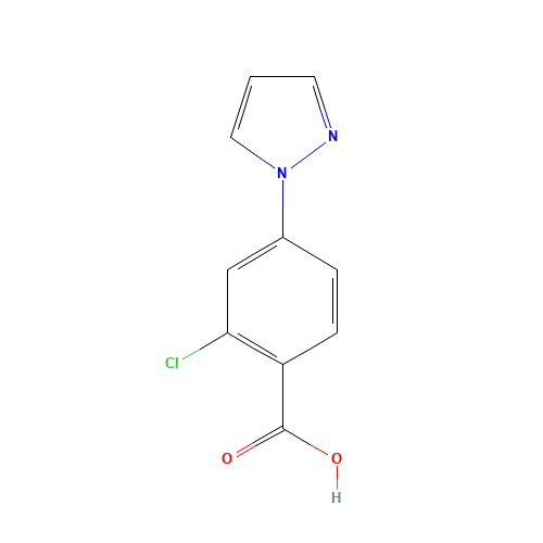 2-chloro-4-pyrazol-1-ylbenzoic acid (CAS: 313674-12-3) - Related Chemical Product