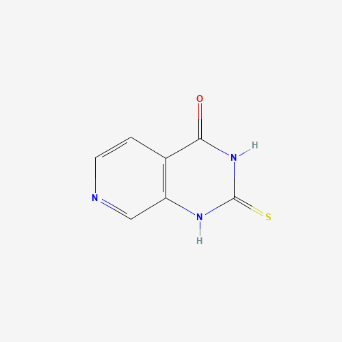 2-sulfanylidene-1H-pyrido[3,4-d]pyrimidin-4-one (CAS: 412341-42-5) - Chemical Structure and Molecular Formula 