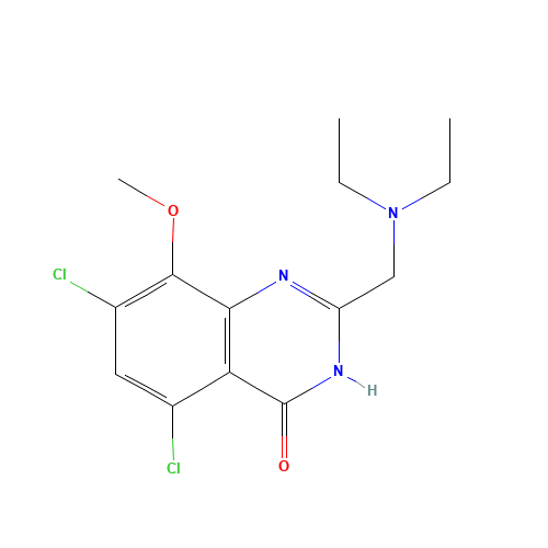 5,7-dichloro-2-(diethylaminomethyl)-8-methoxy-1H-quinazolin-4-one (CAS: 866244-58-8) - Related Chemical Product