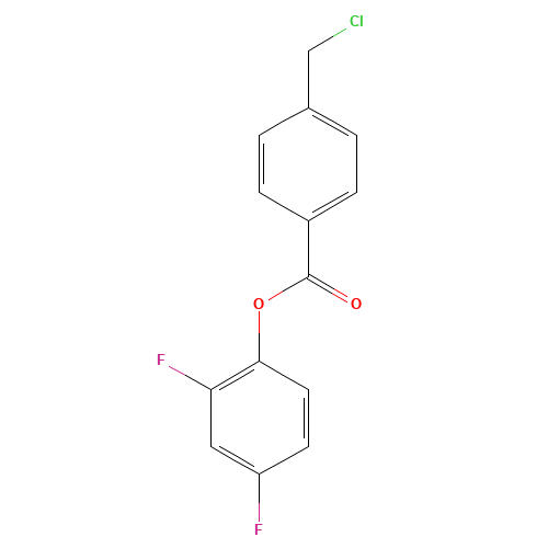(2,4-difluorophenyl) 4-(chloromethyl)benzoate (CAS: 219500-09-1) - Related Chemical Product