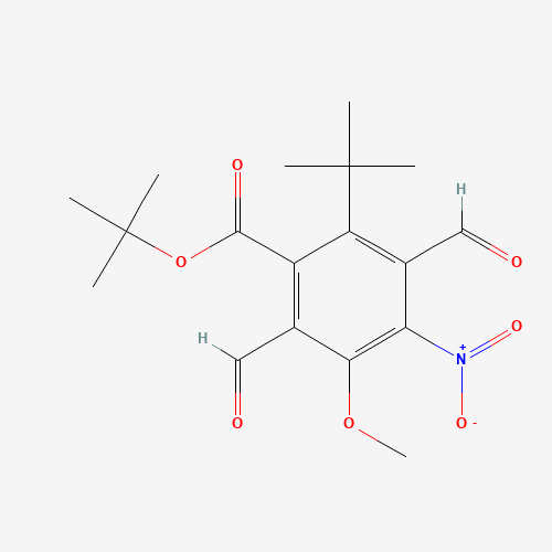 tert-butyl 2-tert-butyl-3,6-diformyl-5-methoxy-4-nitrobenzoate (CAS: 1400287-34-4) - Related Chemical Product