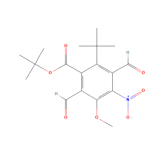 tert-butyl 2-tert-butyl-3,6-diformyl-5-methoxy-4-nitrobenzoate (CAS: 1400287-34-4) - Related Chemical Product