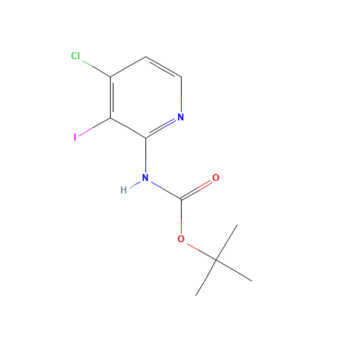 tert-butyl N-(4-chloro-3-iodopyridin-2-yl)carbamate (CAS: 868733-96-4) - Related Chemical Product