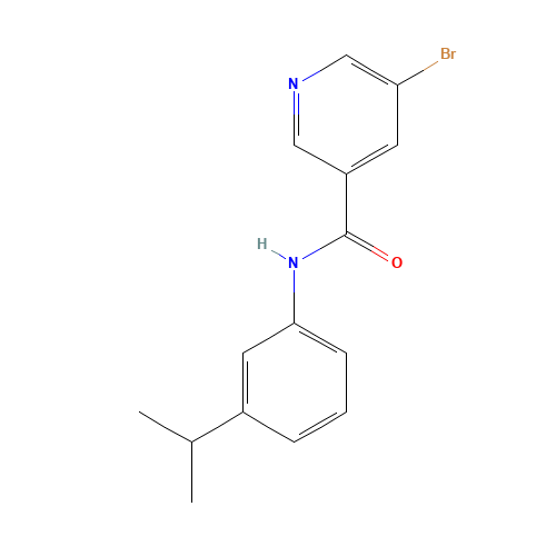 5-bromo-N-(3-propan-2-ylphenyl)pyridine-3-carboxamide (CAS: 1015720-66-7) - Related Chemical Product