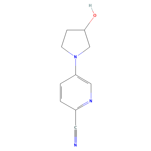 5-(3-hydroxypyrrolidin-1-yl)pyridine-2-carbonitrile (CAS: 1429414-83-4) - Related Chemical Product
