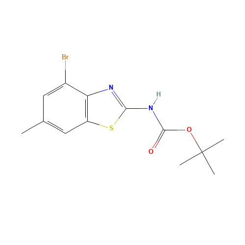 tert-butyl N-(4-bromo-6-methyl-1,3-benzothiazol-2-yl)carbamate (CAS: 1329673-00-8) - Related Chemical Product