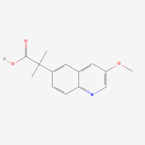 2-(3-methoxyquinolin-6-yl)-2-methylpropanoic acid (CAS: 1002310-10-2) - Related Chemical Product