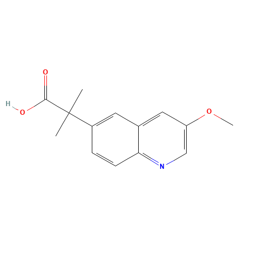2-(3-methoxyquinolin-6-yl)-2-methylpropanoic acid (CAS: 1002310-10-2) - Related Chemical Product