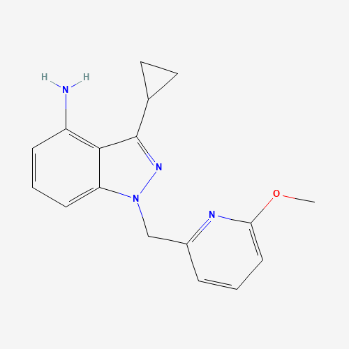 3-cyclopropyl-1-[(6-methoxypyridin-2-yl)methyl]indazol-4-amine (CAS: 1527518-36-0) - Related Chemical Product