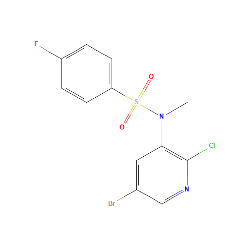 N-(5-bromo-2-chloropyridin-3-yl)-4-fluoro-N-methylbenzenesulfonamide (CAS: 887309-86-6) - Related Chemical Product