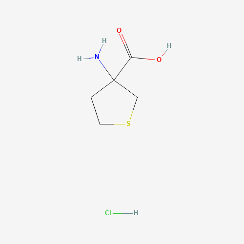 3-aminothiolane-3-carboxylic acid;hydrochloride (CAS: 53747-09-4) - Chemical Structure and Molecular Formula 