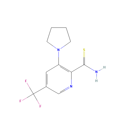 3-pyrrolidin-1-yl-5-(trifluoromethyl)pyridine-2-carbothioamide (CAS: 257287-82-4) - Related Chemical Product