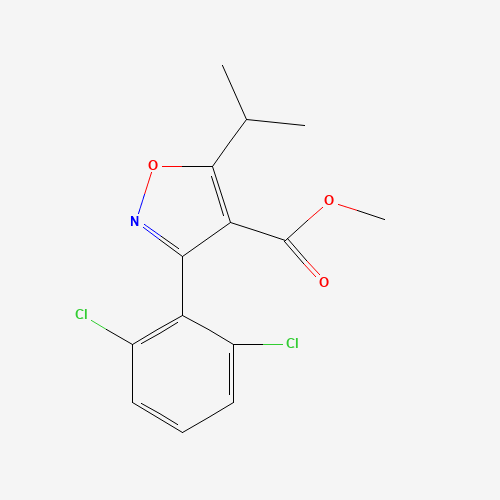 methyl 3-(2,6-dichlorophenyl)-5-propan-2-yl-1,2-oxazole-4-carboxylate (CAS: 278597-28-7) - Related Chemical Product