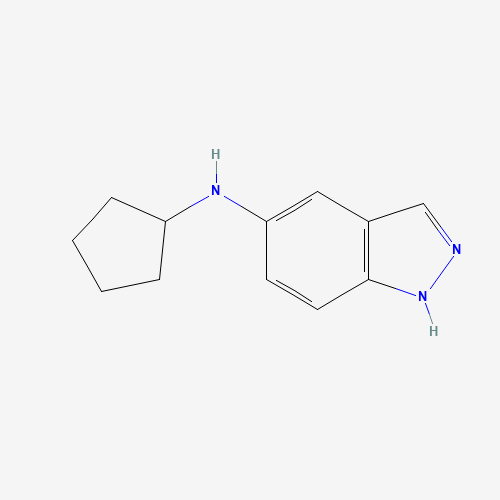 N-cyclopentyl-1H-indazol-5-amine (CAS: 478836-02-1) - Chemical Structure and Molecular Formula 