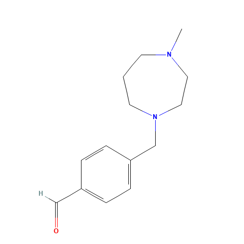 4-[(4-methyl-1,4-diazepan-1-yl)methyl]benzaldehyde (CAS: 884507-48-6) - Chemical Structure and Molecular Formula 