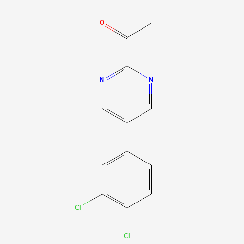 1-[5-(3,4-dichlorophenyl)pyrimidin-2-yl]ethanone (CAS: 1429182-03-5) - Related Chemical Product