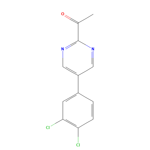 1-[5-(3,4-dichlorophenyl)pyrimidin-2-yl]ethanone (CAS: 1429182-03-5) - Related Chemical Product