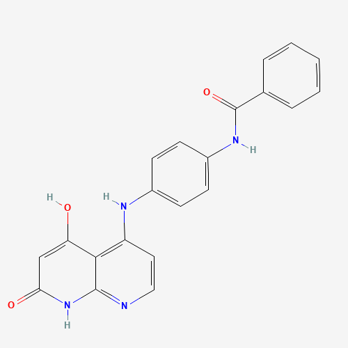 N-[4-[(5-hydroxy-7-oxo-8H-1,8-naphthyridin-4-yl)amino]phenyl]benzamide (CAS: 1203510-27-3) - Related Chemical Product