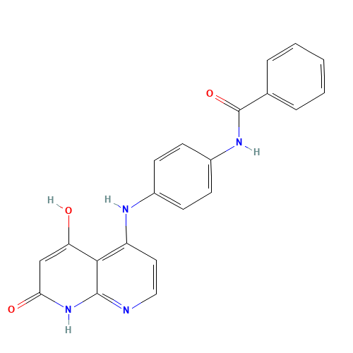 N-[4-[(5-hydroxy-7-oxo-8H-1,8-naphthyridin-4-yl)amino]phenyl]benzamide (CAS: 1203510-27-3) - Related Chemical Product