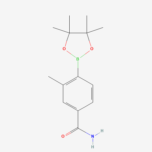 3-methyl-4-(4,4,5,5-tetramethyl-1,3,2-dioxaborolan-2-yl)benzamide (CAS: 631911-09-6) - Related Chemical Product