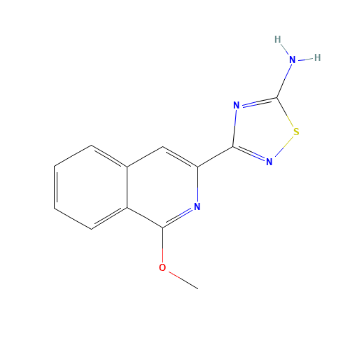 3-(1-methoxyisoquinolin-3-yl)-1,2,4-thiadiazol-5-amine (CAS: 1179359-75-1) - Related Chemical Product