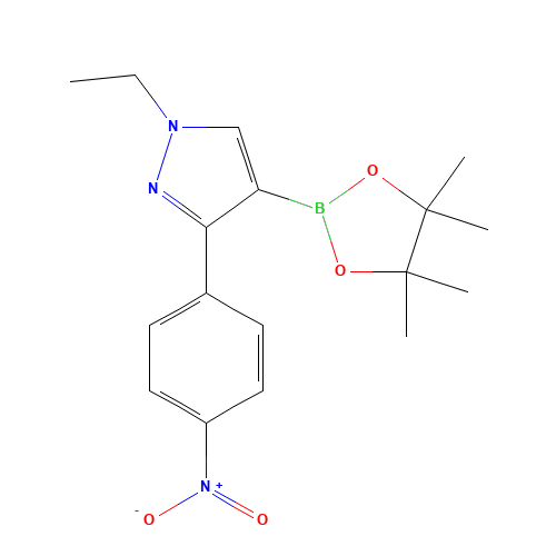 1-ethyl-3-(4-nitrophenyl)-4-(4,4,5,5-tetramethyl-1,3,2-dioxaborolan-2-yl)pyrazole (CAS: 942920-11-8) - Related Chemical Product