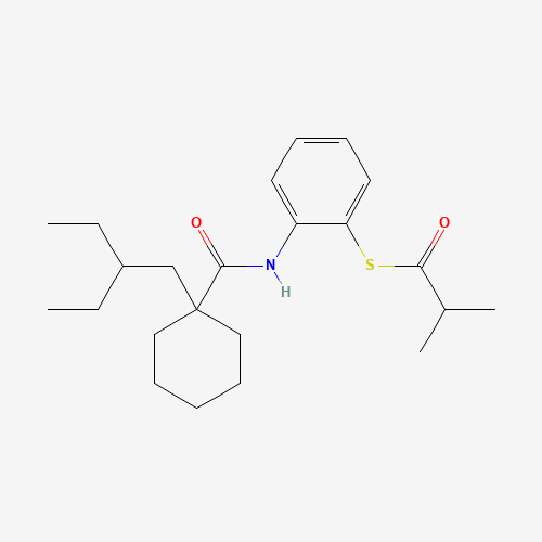 S-[2-[[1-(2-ethylbutyl)cyclohexanecarbonyl]amino]phenyl] 2-methylpropanethioate (CAS: 211513-37-0) - Related Chemical Product