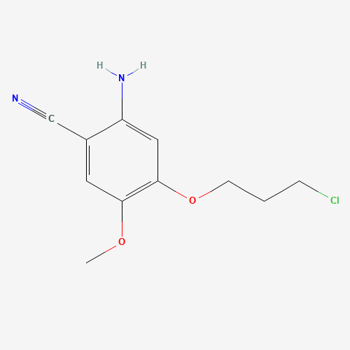 2-amino-4-(3-chloropropoxy)-5-methoxybenzonitrile (CAS: 1122661-16-8) - Related Chemical Product