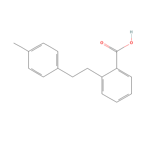 2-[2-(4-methylphenyl)ethyl]benzoic acid (CAS: 86693-59-6) - Chemical Structure and Molecular Formula 