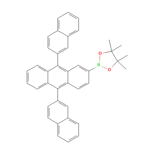 2-(9,10-dinaphthalen-2-ylanthracen-2-yl)-4,4,5,5-tetramethyl-1,3,2-dioxaborolane (CAS: 624744-67-8) - Related Chemical Product