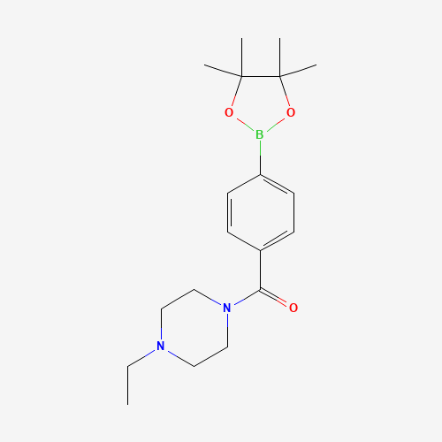 (4-ethylpiperazin-1-yl)-[4-(4,4,5,5-tetramethyl-1,3,2-dioxaborolan-2-yl)phenyl]methanone (CAS: 656239-39-3) - Related Chemical Product