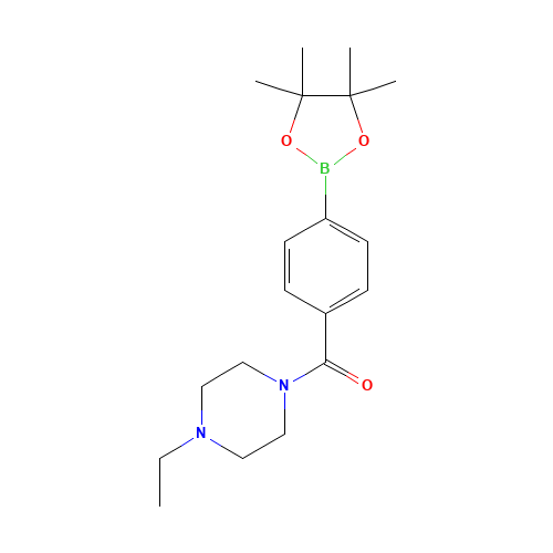 (4-ethylpiperazin-1-yl)-[4-(4,4,5,5-tetramethyl-1,3,2-dioxaborolan-2-yl)phenyl]methanone (CAS: 656239-39-3) - Related Chemical Product