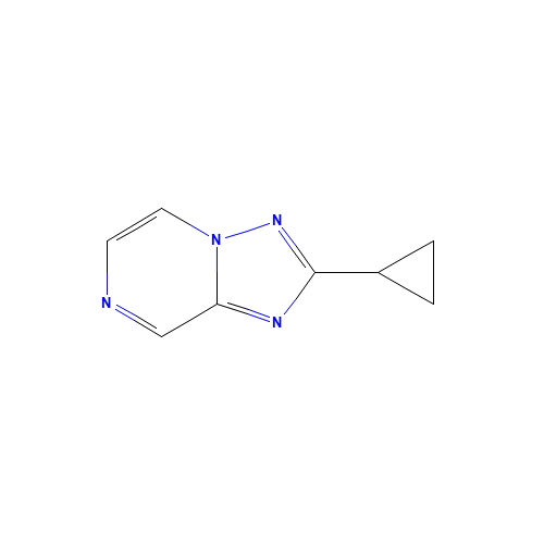2-cyclopropyl-[1,2,4]triazolo[1,5-a]pyrazine (CAS: 681249-76-3) - Chemical Structure and Molecular Formula 