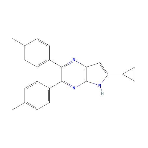 6-cyclopropyl-2,3-bis(4-methylphenyl)-5H-pyrrolo[2,3-b]pyrazine (CAS: 1447770-32-2) - Related Chemical Product