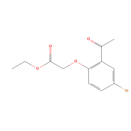 ethyl 2-(2-acetyl-4-bromophenoxy)acetate (CAS: 34849-50-8) - Related Chemical Product