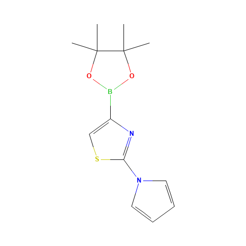 2-pyrrol-1-yl-4-(4,4,5,5-tetramethyl-1,3,2-dioxaborolan-2-yl)-1,3-thiazole (CAS: 1433178-41-6) - Related Chemical Product