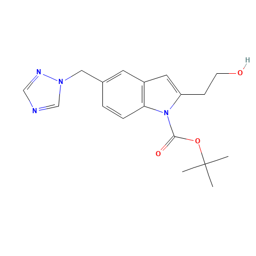 tert-butyl 2-(2-hydroxyethyl)-5-(1,2,4-triazol-1-ylmethyl)indole-1-carboxylate (CAS: 1364692-16-9) - Related Chemical Product