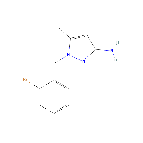 1-[(2-bromophenyl)methyl]-5-methylpyrazol-3-amine (CAS: 1035223-67-6) - Related Chemical Product