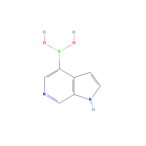 1H-pyrrolo[2,3-c]pyridin-4-ylboronic acid (CAS: 1312368-90-3) - Chemical Structure and Molecular Formula 