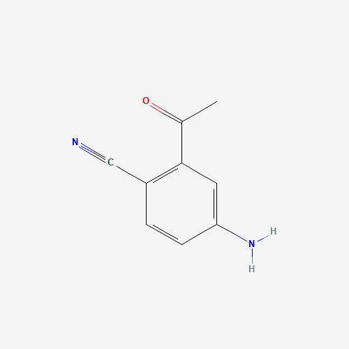 2-acetyl-4-aminobenzonitrile (CAS: 1347742-47-5) - Chemical Structure and Molecular Formula 
