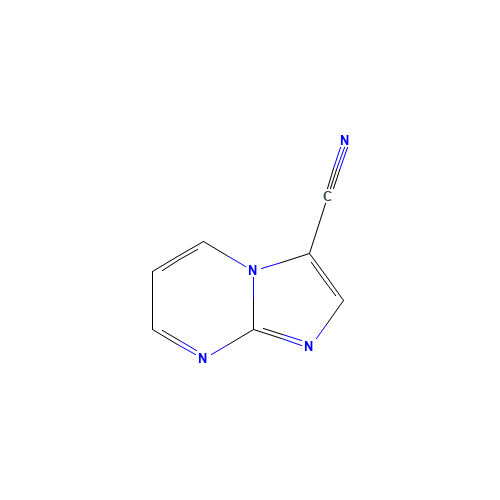 imidazo[1,2-a]pyrimidine-3-carbonitrile (CAS: 1232432-42-6) - Chemical Structure and Molecular Formula 