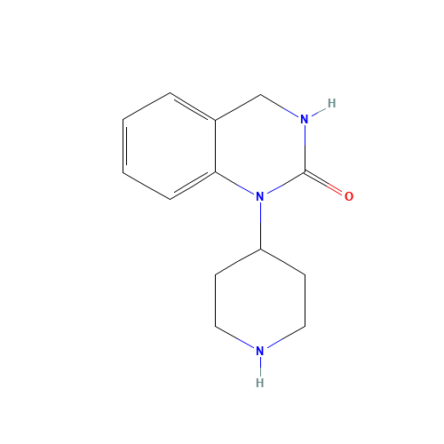 1-piperidin-4-yl-3,4-dihydroquinazolin-2-one (CAS: 79098-77-4) - Chemical Structure and Molecular Formula 