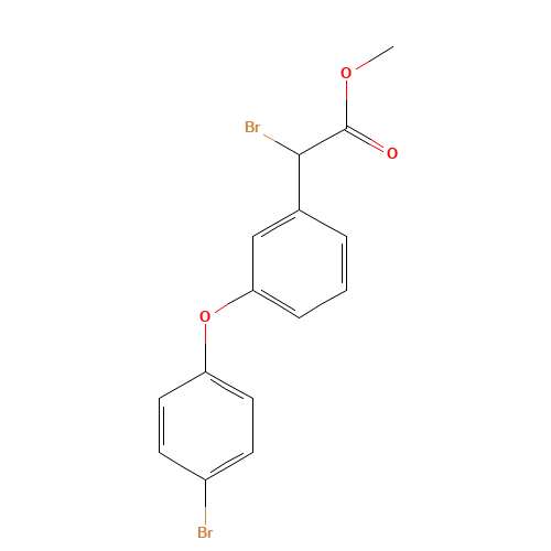 methyl 2-bromo-2-[3-(4-bromophenoxy)phenyl]acetate (CAS: 186026-03-9) - Related Chemical Product