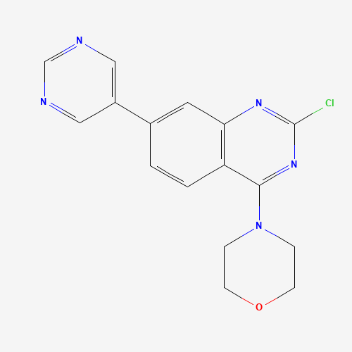4-(2-chloro-7-pyrimidin-5-ylquinazolin-4-yl)morpholine (CAS: 1374208-35-1) - Related Chemical Product
