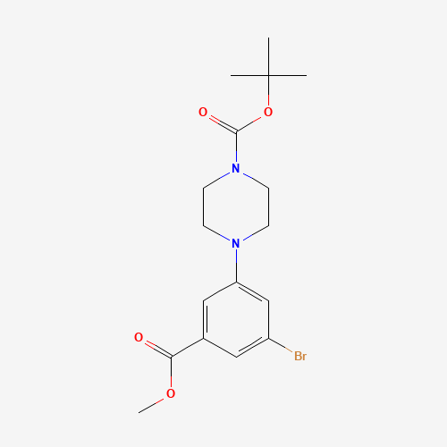 tert-butyl 4-(3-bromo-5-methoxycarbonylphenyl)piperazine-1-carboxylate (CAS: 871340-42-0) - Related Chemical Product