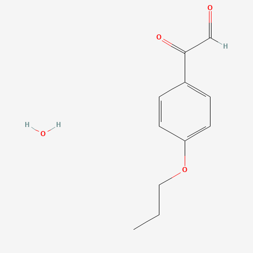 2-oxo-2-(4-propoxyphenyl)acetaldehyde;hydrate (CAS: 99433-68-8) - Chemical Structure and Molecular Formula 