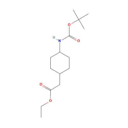 ethyl 2-[4-[(2-methylpropan-2-yl)oxycarbonylamino]cyclohexyl]acetate (CAS: 946598-34-1) - Related Chemical Product