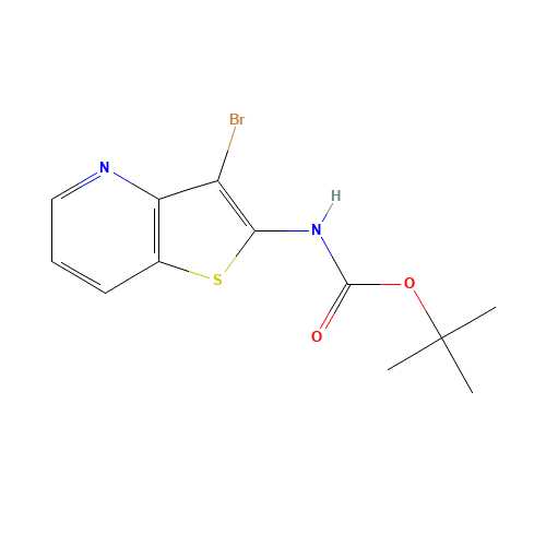 tert-butyl N-(3-bromothieno[3,2-b]pyridin-2-yl)carbamate (CAS: 1104630-94-5) - Related Chemical Product